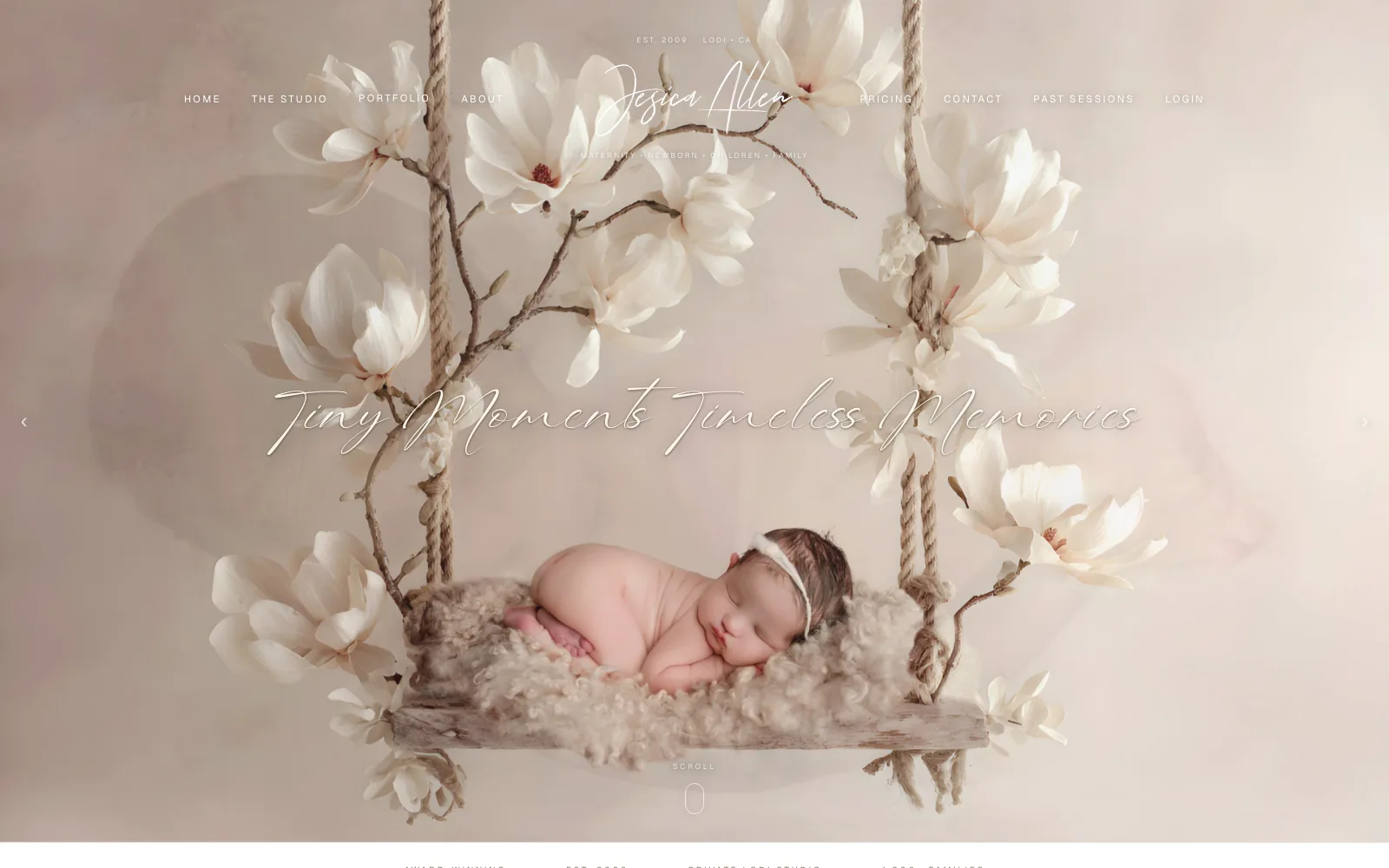 Jesica Allen Photography website