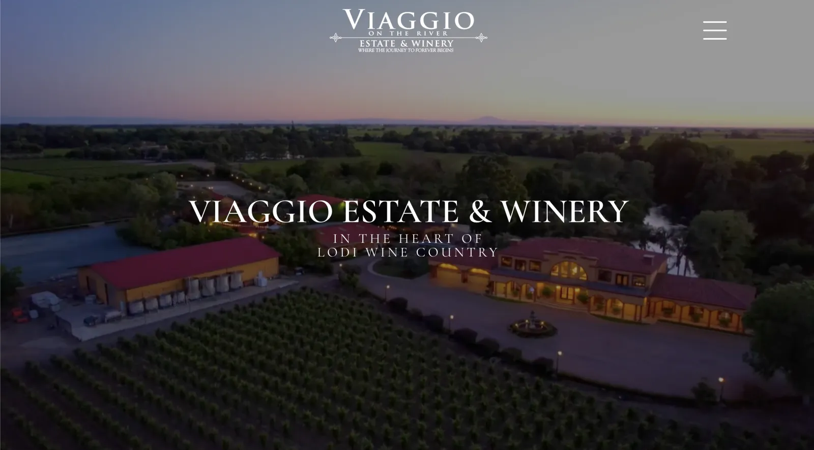 Viaggio Winery website